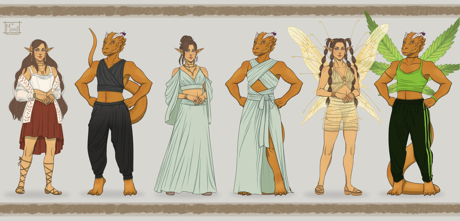 Original - D&D Character Lineup Example